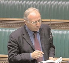 David Lepper MP in the Commons chamber